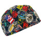 Black Stallion BC5B-SC Exclusive Sticker Collage Cotton Welding Beanie