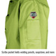 Black Stallion FL9-30C 9 oz. Flame Resistant Cotton Welding Jacket, Safety Lime