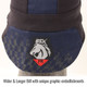 Black Stallion AH1631-NB BSX Silicone Grip FR Cotton Welding Cap, Navy & Black