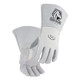 Black Stallion 750 Pearl White Elkskin Stick Glove with Nomex Lined Back