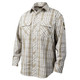 Black Stallion WF2110-PK 7 oz. AR/FR Cotton Work Shirt with Pearl Snaps, Khaki Plaid