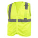 Black Stallion VS2020-LM ANSI Class 2 Standard Hi-Vis Safety Vest, Lime