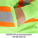 Black Stallion JF1332-LM 12 oz. AR/FR Cotton Full-Zip Hooded Sweatshirt, Safety Lime