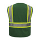 GSS Safety 3136 Enhanced Visibility Multi-Color Vest, Dark Green