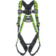 Miller AAF-QC Premium Breathable Full-Body Harness with Lightweight Aluminum Hardware, 5 Points of Adjustment, with Back/Front D-Rings and Quick-Connect Chest & Leg Buckles