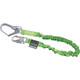 Miller 219M-Z7 Single Leg Stretchable Shock-Absorbing Lanyard with Locking Snap Hook and Locking Rebar Hook