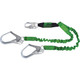 Miller 8798RSS-Z7 Double Leg Stretchable Web Lanyard with SofStop® Energy Absorber, Locking Snap Hook and Locking Rebar Hook