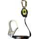 Miller MTL-OHW1-02 Single Web Personal Fall Limiter with Steel Carabiner and Steel Locking Rebar Hook
