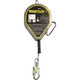 Miller MML-OGC1-02 Self-Retracting Lifeline with Galvanized Steel Cable, Steel Carabiner and Steel Swivel Snap Hook