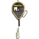 Miller MML-OGC1-02 Self-Retracting Lifeline with Galvanized Steel Cable, Steel Carabiner and Steel Swivel Snap Hook