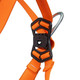 Miller T4700FP Full-Body Harness with Hi?Viz Webbing, PFL/SRL Connector, Back D?Ring with Tongue Leg Buckles