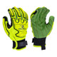 Radians RWG130 Hi-Vis Cotton Corded Palm Hook & Loop A2 Cut Glove with TPR Impact Protection