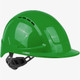 Global Glove SKHUS041EZ Radius Vented Standard Peak Cap Brim Style Hard Hat With Six-Point Ratchet Suspension - Green