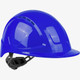 Global Glove SKHUS041DZ Radius Vented Standard Peak Cap Brim Style Hard Hat With Six-Point Ratchet Suspension - Blue