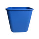 Janico 1025BL 28 Qt. Rectangular Garbage Can Blue