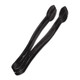 Novolex A7TSBL Plastic Tongs, 9 Inches, Black, 48/Case