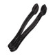 Novolex A7TSBL Plastic Tongs, 9 Inches, Black, 48/Case