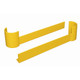 Worldwide Material Handling NDEA12LC48530Y Heavy-Duty End of Aisle Rack Guard – 48" Length, Left-Handed (12" Half-Moon Post)