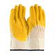 PIP 55-3243 Armor Latex Coated Glove with Canvas Liner and Crinkle Finish on Palm, Fingers & Knuckles - Rubberized Safety Cuff