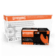 Ammex GWON Gloveworks HD Industrial Grade Heavy Duty Orange 8 Mil Nitrile Gloves, Powder Free