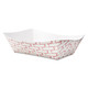 Boardwalk BWK30LAG300 Paper Food Baskets, 3lb Capacity, Red/White, 500/Case