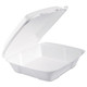 Dart DCC90HT1R Foam Hinged Lid Containers, 9.375 x 9.375 x 3, White, 200/Case