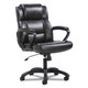 Sadie BSXVST305 Mid-Back Executive Chair, Black Leather
