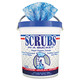 SCRUBS ITW42272CT Hand Cleaner Towels, 10 x 12, Blue/White, 72/Bucket, 6 Buckets/Case