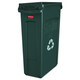 Rubbermaid Commercial RCP354007GN Slim Jim Recycling Container w/Venting Channels, Plastic, 23gal, Green