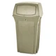 Rubbermaid Commercial RCP843088BG Ranger Fire-Safe Container, Square, Structural Foam, 35gal, Beige