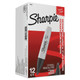Sharpie SAN38201 Chisel Tip Permanent Marker, Medium, Black, Dozen