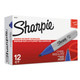 Sharpie SAN38203 Chisel Tip Permanent Marker, Medium, Blue, Dozen