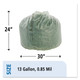 Stout by Envision STOE2430E85 EcoSafe-6400 Compostable Compost Bags, 13gal, .85mil, 24 x 30, Green, 45/Box