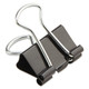 Universal UNV10199 Binder Clips, Mini, Black/Silver, Dozen
