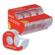 Universal UNV83504 Invisible Tape with Handheld Dispenser, 3/4" x 300", Clear, Matte, 4 per pack