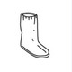 PIP Global Safety 3764 One Size PE Coated 14" White Boot Cover