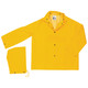 MCR Safety 2003S Classic, .35mm PVC/Polyester 3 pc suit, Detachable Hood, Snap Front Jacket & Bib Pant, Yellow