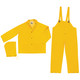 MCR Safety 2303M Classic, Industry Grade PVC/Polyester Suit 3 pc, Det Hood, Snap Front Jckt, Bib Pant