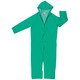 MCR Safety 2981X2 Dominator, .35mm PVC/polyester Coverall, Zipper Front, Inner Pant Cuff, Green