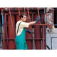 MCR Safety 388BFM Dominator, .42mm PVC/Polyester/PVC, bib style pants, no fly, full elastic suspenders, green