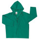 MCR Safety 388JM Dominator, .42mm PVC/Hi-Tensile Polyester/PVC, jacket with removable hood, inner sleeves, zipper front, green