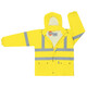 MCR Safety 5182M Luminator, .40mm  Polyurethane/Cotton-Poly Blend Class 3, 2 pc suit, silver reflective, Fluorescent Lime