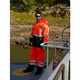 MCR Safety 591SPWM Luminator, Breathable Polyester/PU Class E Elastic Pant, Silver reflective, Fluor Orange/Black