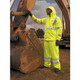 MCR Safety 598RPWM Luminator, Breathable Polyester/PU Class E Elastic Pant, White reflective, Fluor Lime