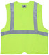 MCR Safety FRMCL2ML FR Safety Vest, Class 2, MeshÂ Modacrylic Blend, Arc Rating 5.1 cal/cm2, Lime