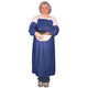 MCR Safety O63R4 Apron, 6 mil blue vinyl,  35" x 45", raw edge