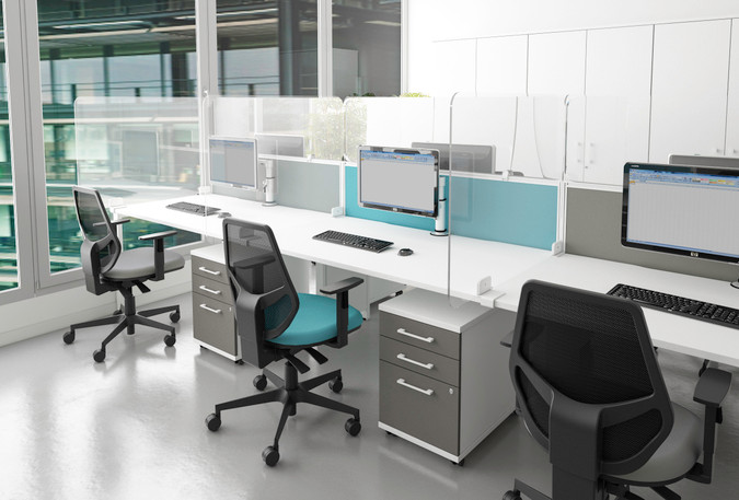 Sneeze guards and their role in the new workplace.