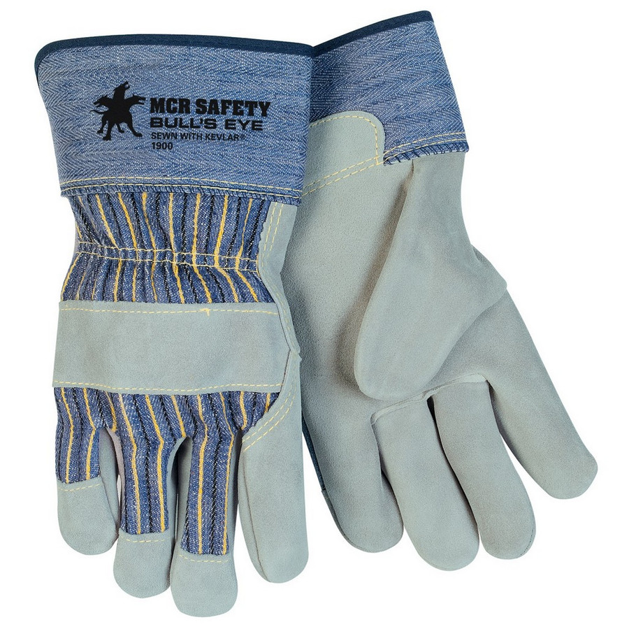 MCR Safety 1900M Bulls Eye, A side split leather, Sewn with Dupont Kevlar