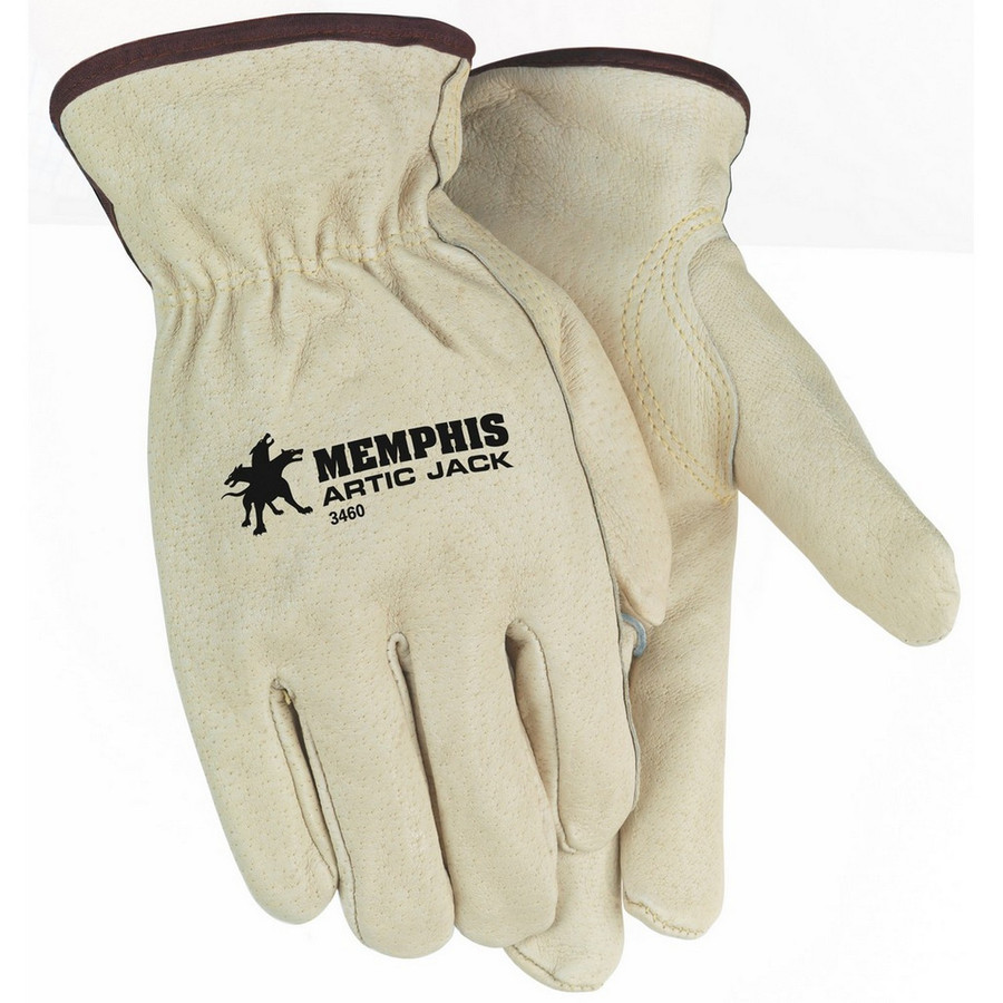 MCR Safety 3460S Artic Jack Premium Grain Pigskin,Thermosock Lined, Keystone Thumb