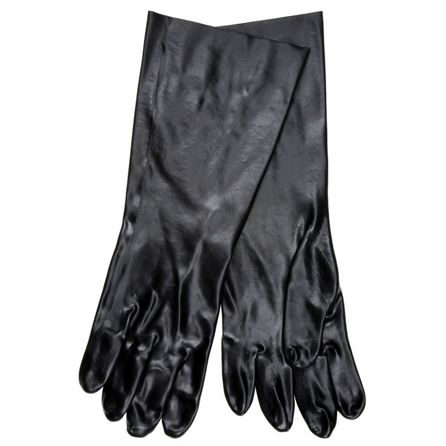 MCR Safety 6218 Single Dip Smooth PVC Coated, Industry Standard, Interlock Lined, 18" Length